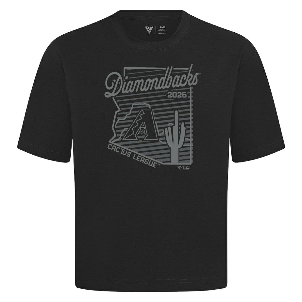 Arizona Diamondbacks Levelwear Sunrise Luxe Signature Knit T-Shirt - Black - MLB Sale