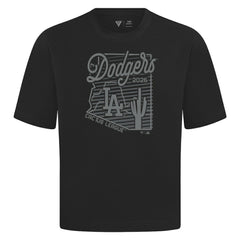 Los Angeles Dodgers Levelwear Sunrise Luxe Signature Knit T-Shirt - Black - MLB Discount