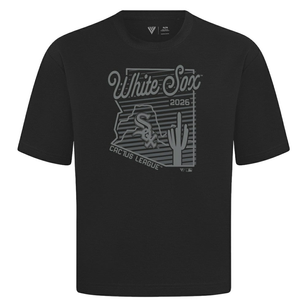 Chicago White Sox Levelwear Sunrise Luxe Signature Knit T-Shirt - Black - MLB on Sale