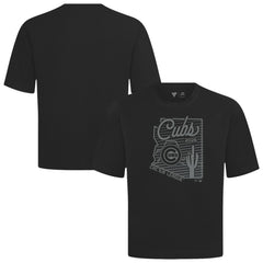 Chicago Cubs Levelwear Sunrise Luxe Signature Knit T-Shirt - Black - MLB Discount