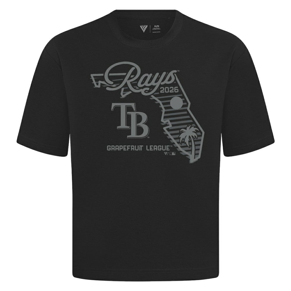 Tampa Bay Rays Levelwear Sunrise Luxe Signature Knit T-Shirt - Black - MLB Discount