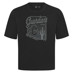 Cleveland Guardians Levelwear Sunrise Luxe Signature Knit T-Shirt - Black - MLB Discount