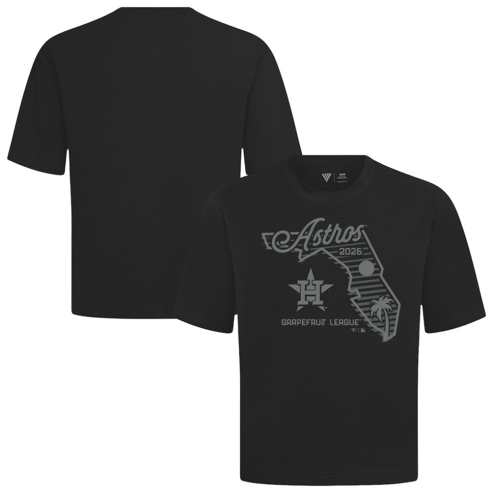 Houston Astros Levelwear Sunrise Luxe Signature Knit T-Shirt - Black - MLB Online
