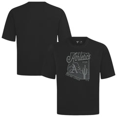 Athletics Levelwear Sunrise Luxe Signature Knit T-Shirt - Black - MLB on Sale