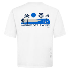 Minnesota Twins Levelwear Panoramic Luxe Signature Knit T-Shirt - White - MLB on Sale