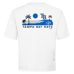 Tampa Bay Rays Levelwear Panoramic Luxe Signature Knit T-Shirt - White - MLB on Sale