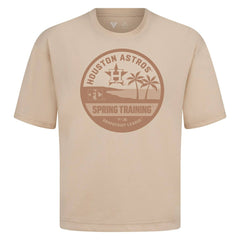 Houston Astros Levelwear Spring Training Badge Luxe Signature Knit T-Shirt - Khaki - MLB Online