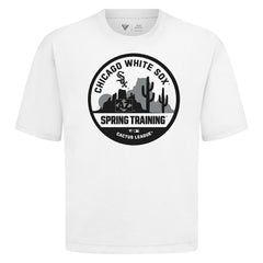 Chicago White Sox Levelwear Spring Training Badge Luxe Signature Knit T-Shirt - White - MLB Discount