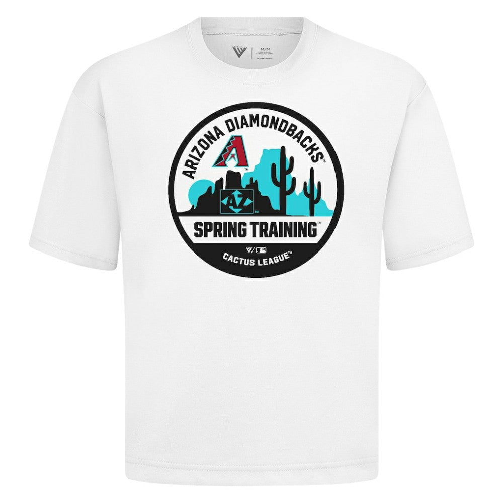 Arizona Diamondbacks Levelwear Spring Training Badge Luxe Signature Knit T-Shirt - White - MLB on Sale