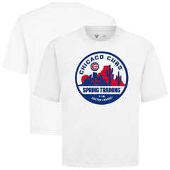 Chicago Cubs Levelwear Spring Training Badge Luxe Signature Knit T-Shirt - White - MLB Lifestyle