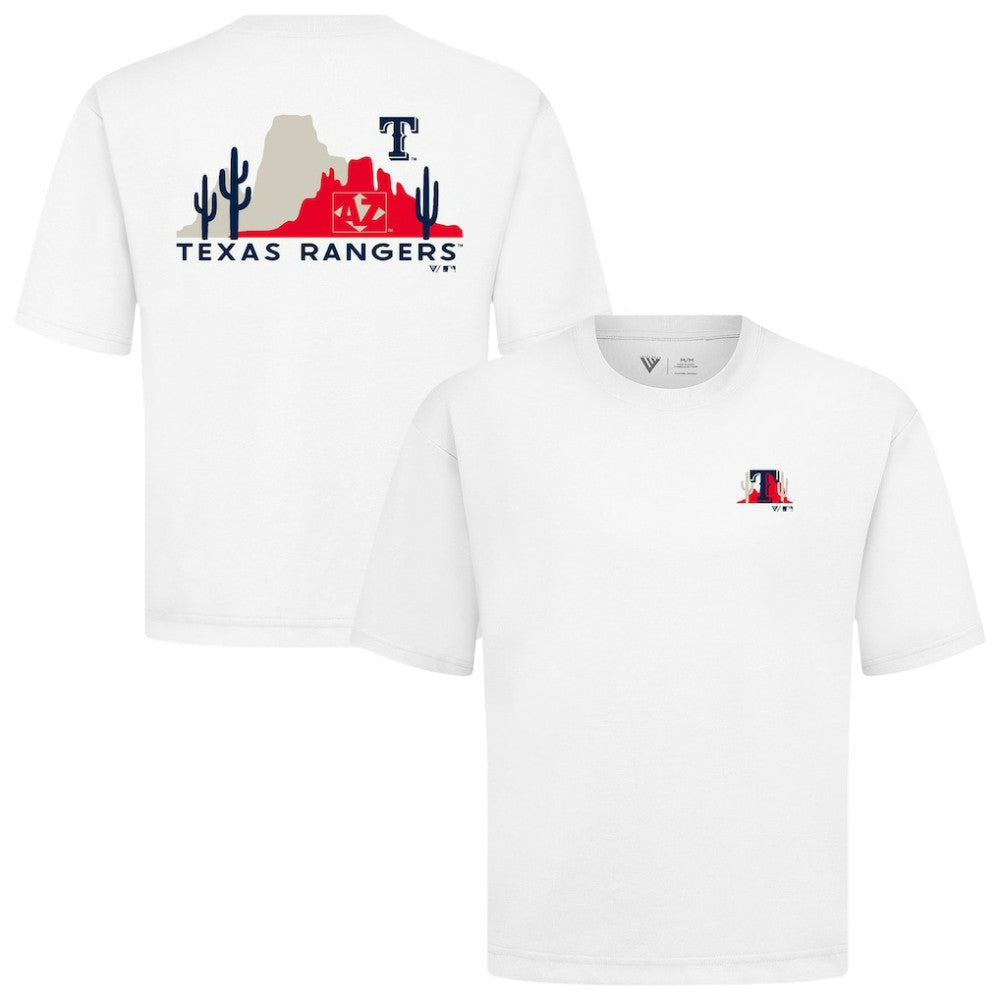 Texas Rangers Levelwear  Luxe Signature Knit T-Shirt - White - MLB Sale