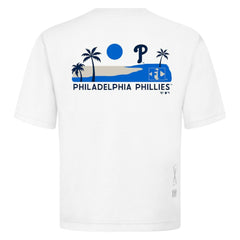 Philadelphia Phillies Levelwear  Luxe Signature Knit T-Shirt - White - MLB Lifestyle