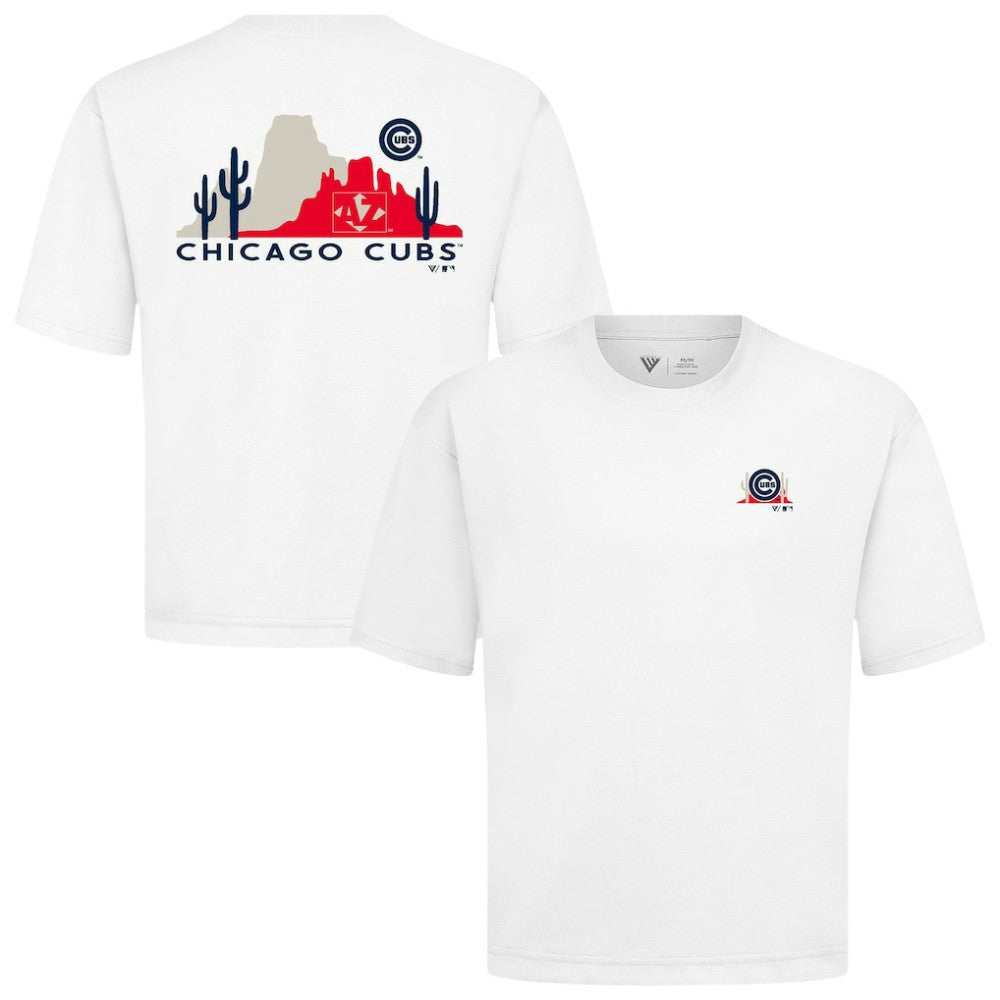 Chicago Cubs Levelwear  Luxe Signature Knit T-Shirt - White - MLB on Sale