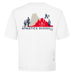 Athletics Levelwear  Luxe Signature Knit T-Shirt - White - MLB Sale