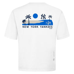 New York Yankees Levelwear  Luxe Signature Knit T-Shirt - White - MLB Discount