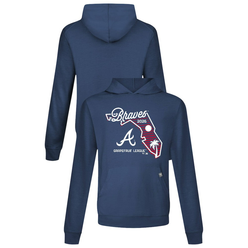 Atlanta Braves Levelwear Sunrise Relay Hoodie - Navy - MLB on Sale
