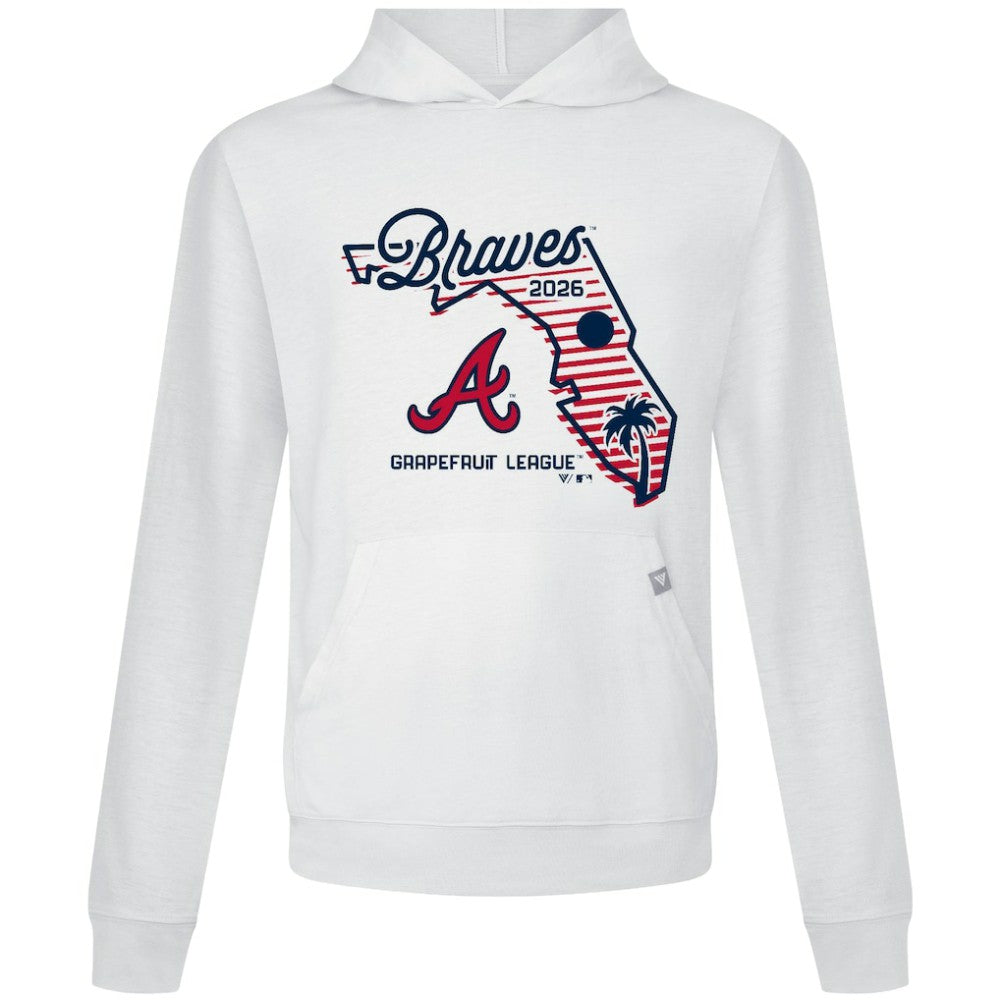 Atlanta Braves Levelwear Sunrise Relay Hoodie - White - MLB on Sale