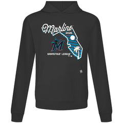 Miami Marlins Levelwear Sunrise Relay Hoodie - Black - MLB Sale