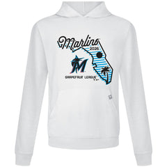 Miami Marlins Levelwear Sunrise Relay Hoodie - White - MLB Sale
