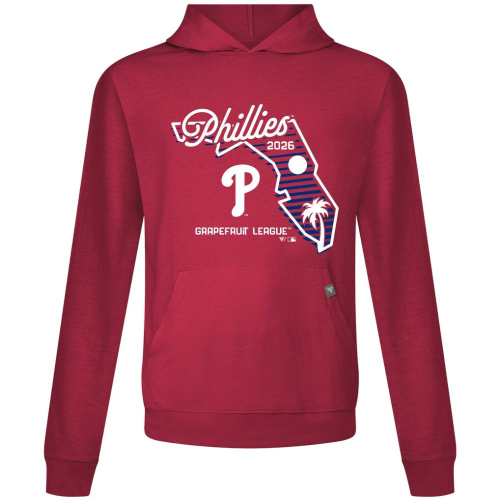 Philadelphia Phillies Levelwear Sunrise Relay Hoodie - Red - MLB Lifestyle