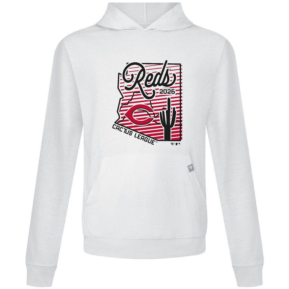 Cincinnati Reds Levelwear Sunrise Relay Hoodie - White - MLB on Sale