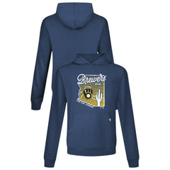 Milwaukee Brewers Levelwear Sunrise Relay Hoodie - Navy - MLB Lifestyle