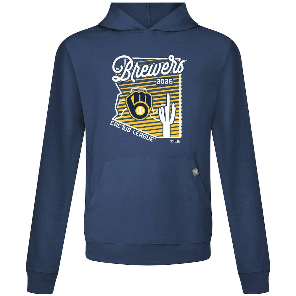 Milwaukee Brewers Levelwear Sunrise Relay Hoodie - Navy - MLB Lifestyle