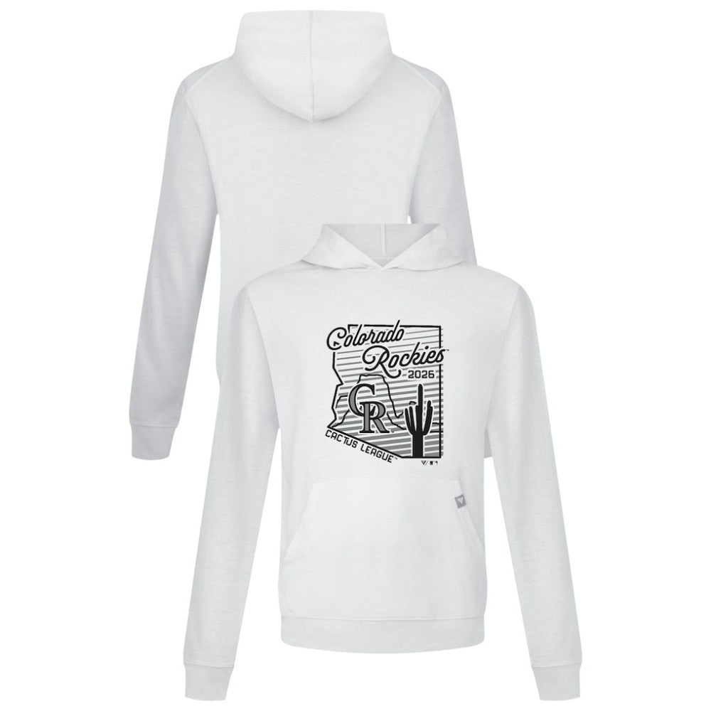 Colorado Rockies Levelwear Sunrise Relay Hoodie - White - MLB Lifestyle
