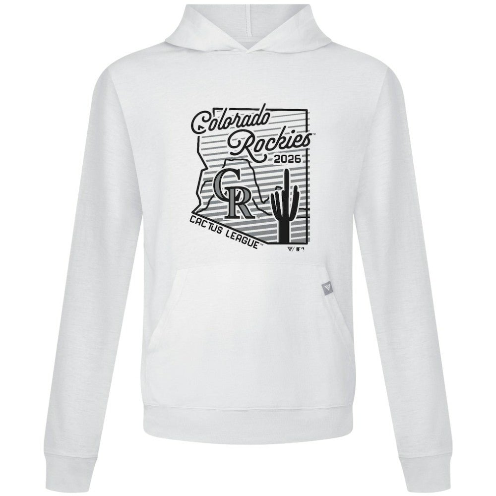 Colorado Rockies Levelwear Sunrise Relay Hoodie - White - MLB Lifestyle
