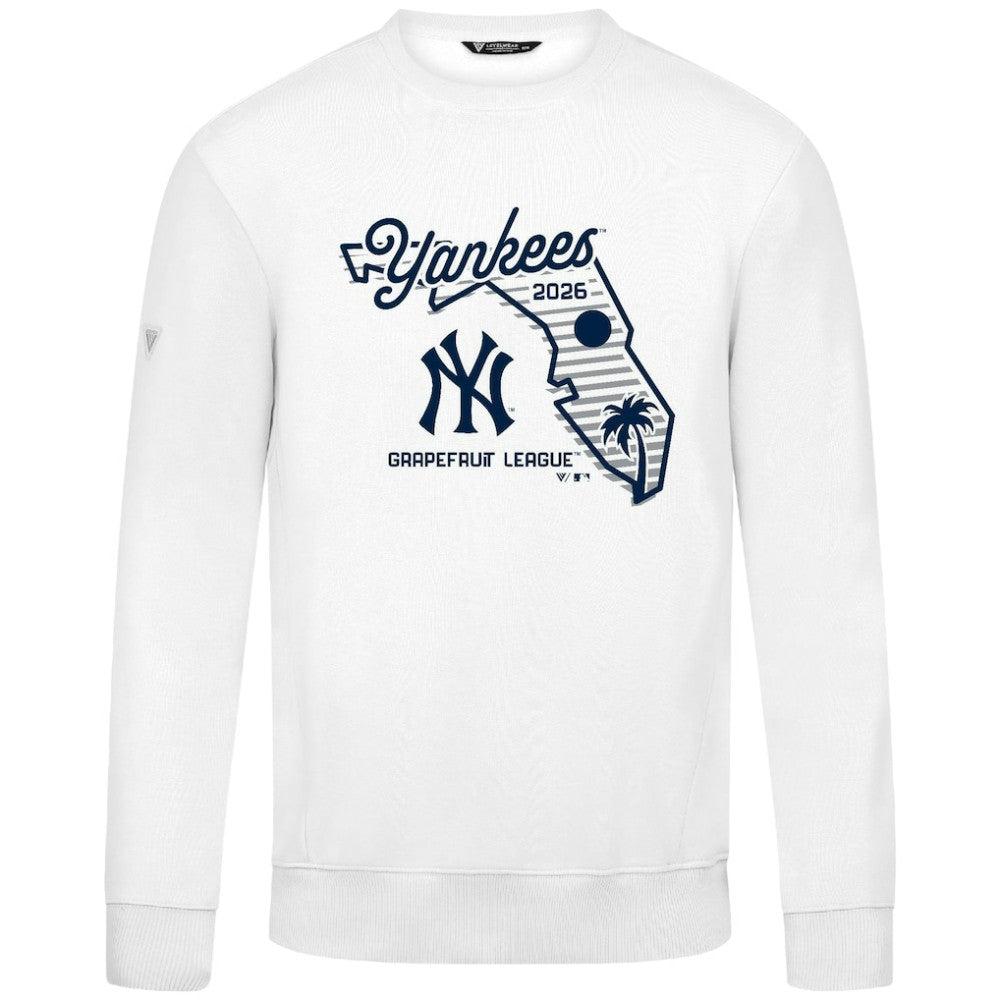 New York Yankees Levelwear Zane Sunrise Sweatshirt - White - MLB on Sale