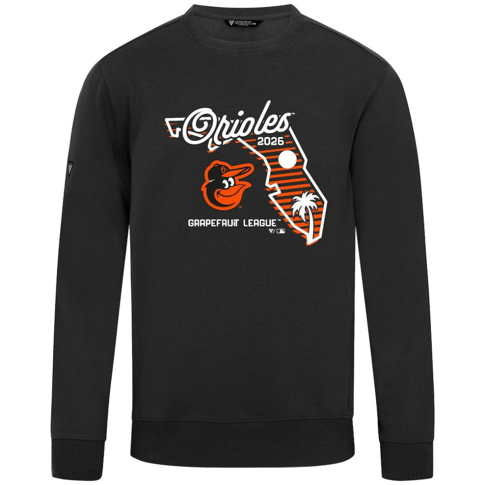 Baltimore Orioles Levelwear Zane Sunrise Sweatshirt - Black - MLB on Sale