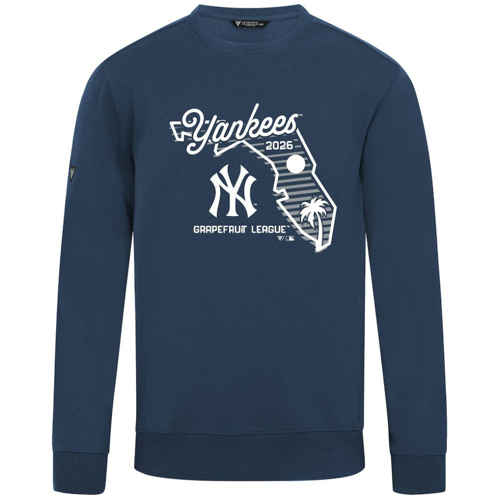 New York Yankees Levelwear Zane Sunrise Sweatshirt - Navy - MLB Sale