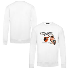 Baltimore Orioles Levelwear Zane Sunrise Sweatshirt - White - MLB Lifestyle