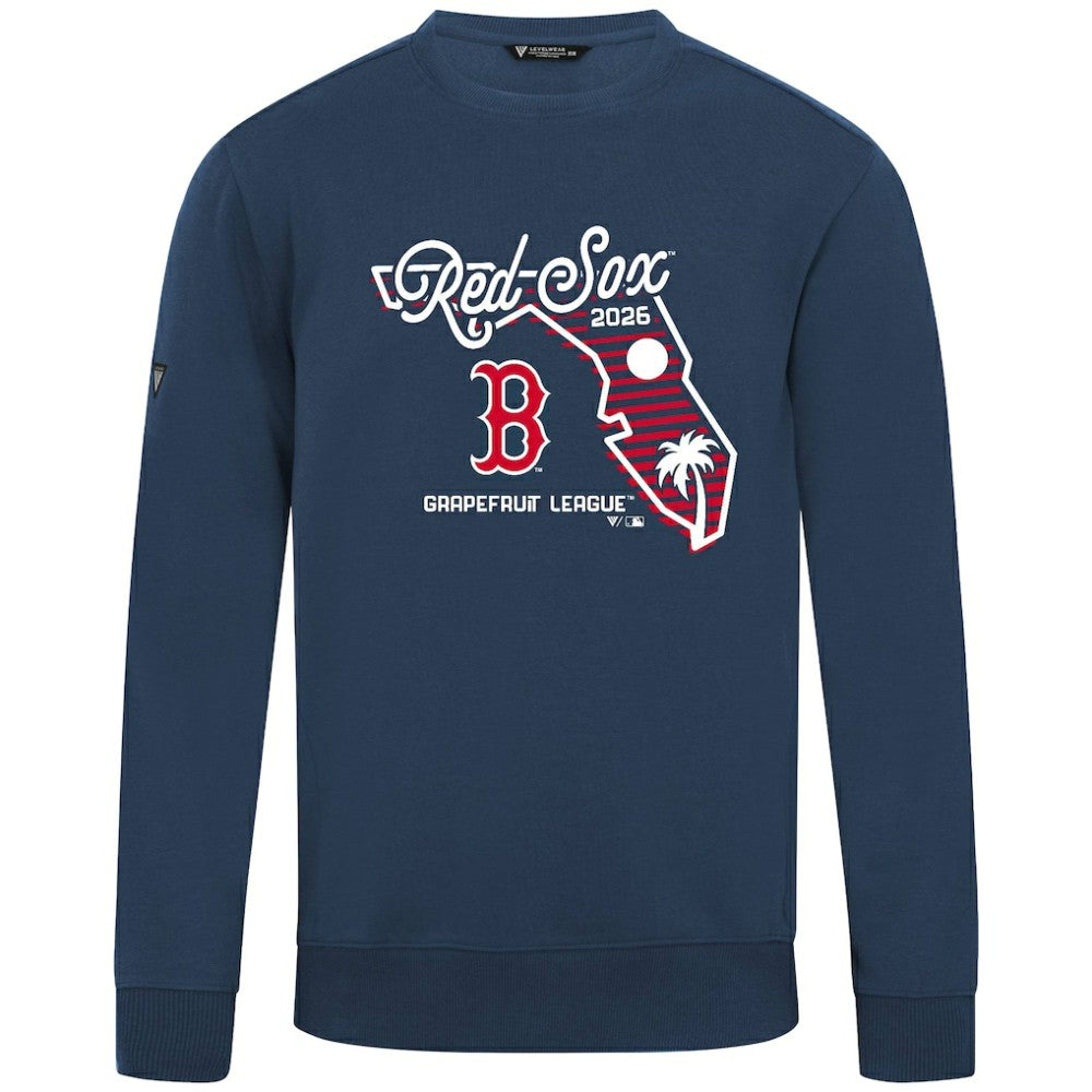 Boston Red Sox Levelwear Zane Sunrise Sweatshirt - Navy - MLB Discount
