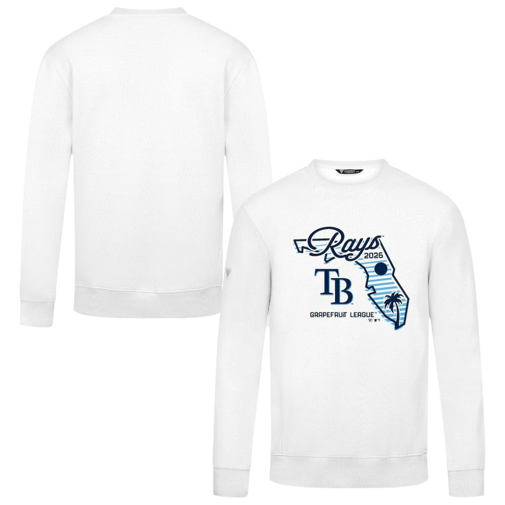 Tampa Bay Rays Levelwear Zane Sunrise Sweatshirt - White - MLB Sale