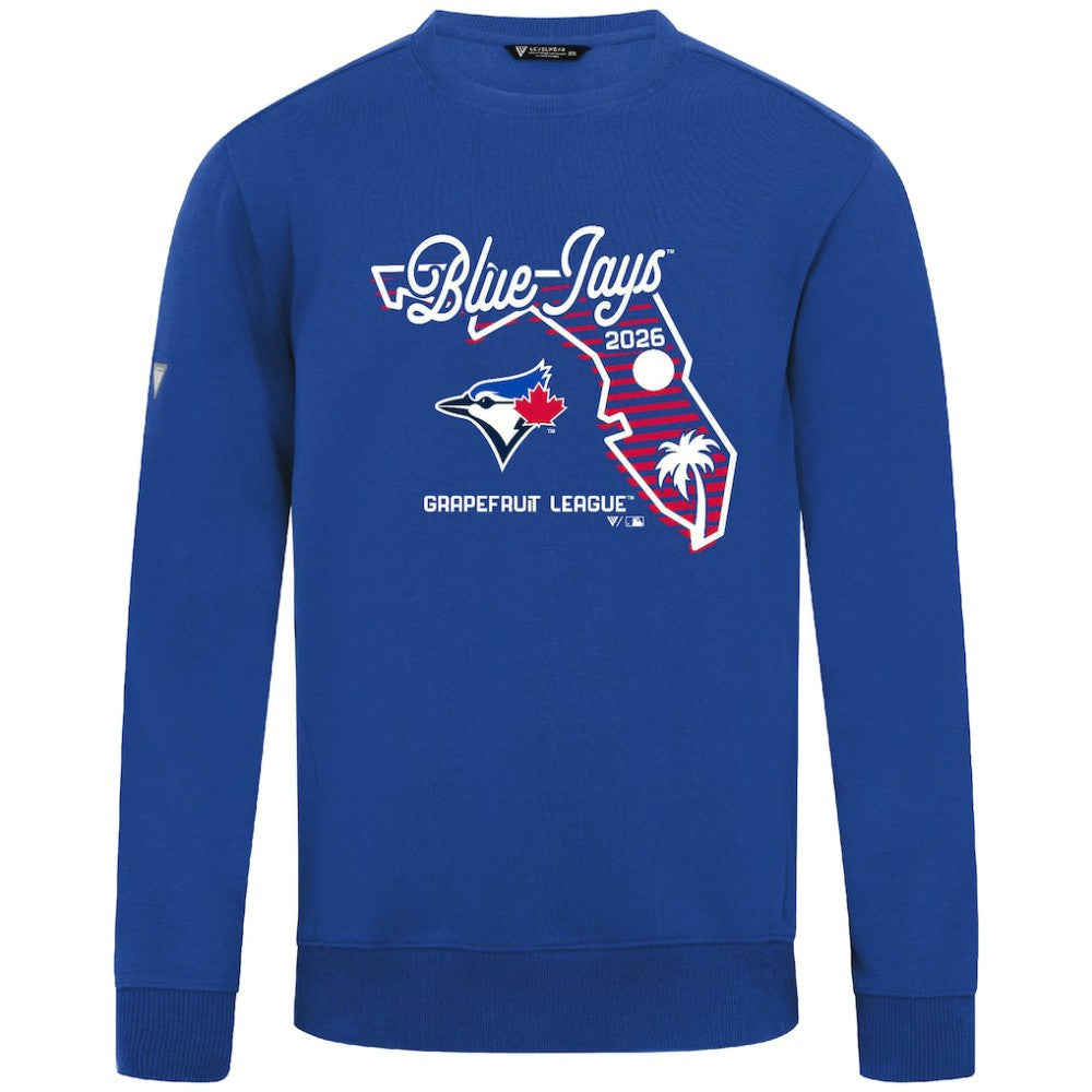 Toronto Blue Jays Levelwear Zane Sunrise Sweatshirt - Royal - MLB Sale