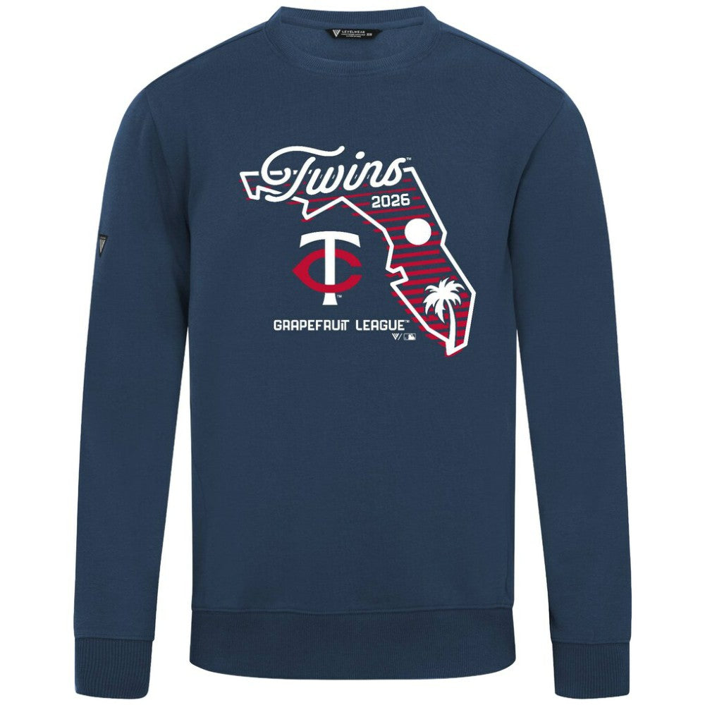 Minnesota Twins Levelwear Zane Sunrise Sweatshirt - Navy - MLB Sale