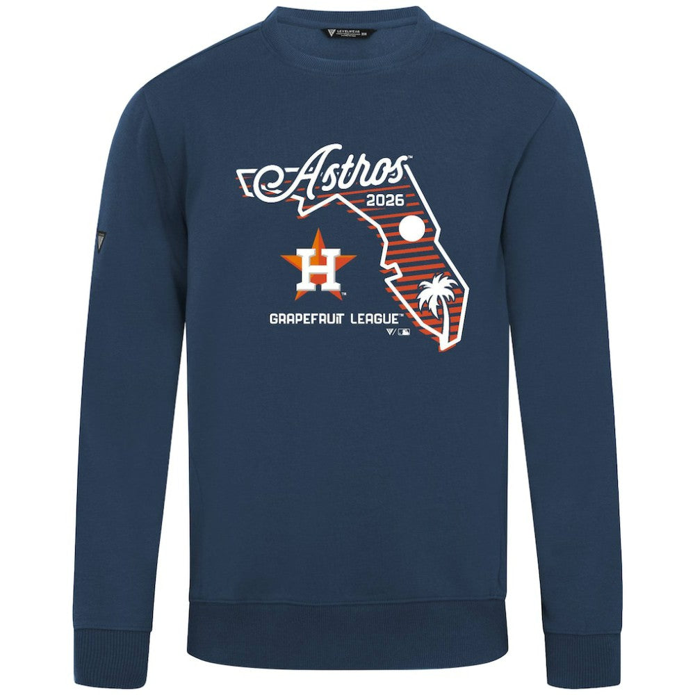 Houston Astros Levelwear Zane Sunrise Sweatshirt - Navy - MLB Lifestyle