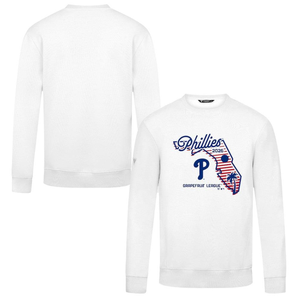 Philadelphia Phillies Levelwear Zane Sunrise Sweatshirt - White - MLB Discount