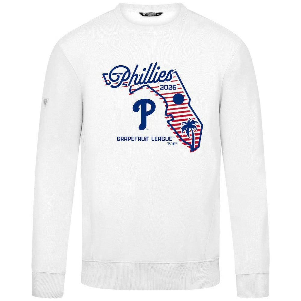 Philadelphia Phillies Levelwear Zane Sunrise Sweatshirt - White - MLB Discount
