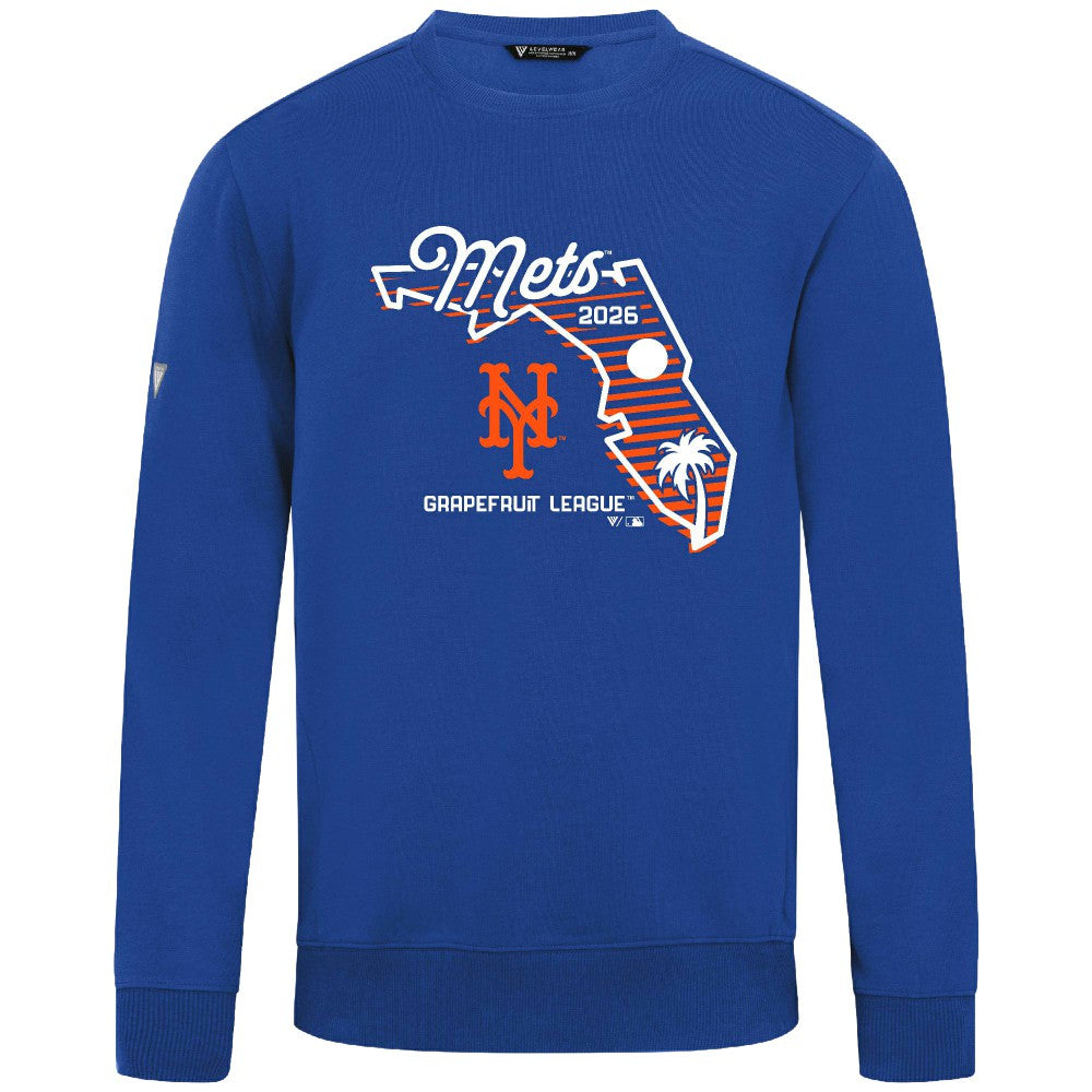 New York Mets Levelwear Zane Sunrise Sweatshirt - Royal - MLB Online