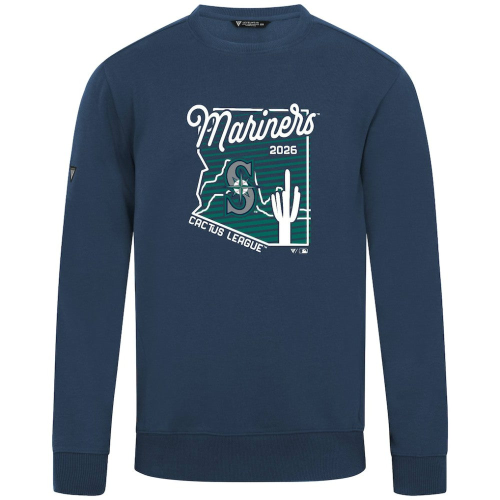 Seattle Mariners Levelwear Zane Sunrise Sweatshirt - Navy - MLB Lifestyle
