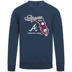 Atlanta Braves Levelwear Zane Sunrise Sweatshirt - Navy - MLB on Sale