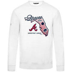 Atlanta Braves Levelwear Zane Sunrise Sweatshirt - White - MLB Discount