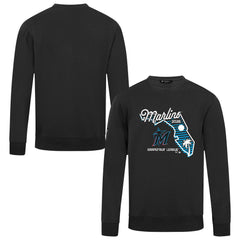 Miami Marlins Levelwear Zane Sunrise Sweatshirt - Black - MLB Discount