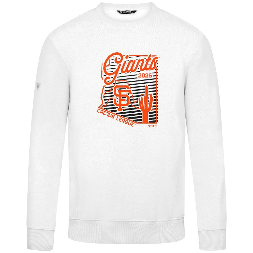 San Francisco Giants Levelwear Zane Sunrise Sweatshirt - White - MLB Lifestyle