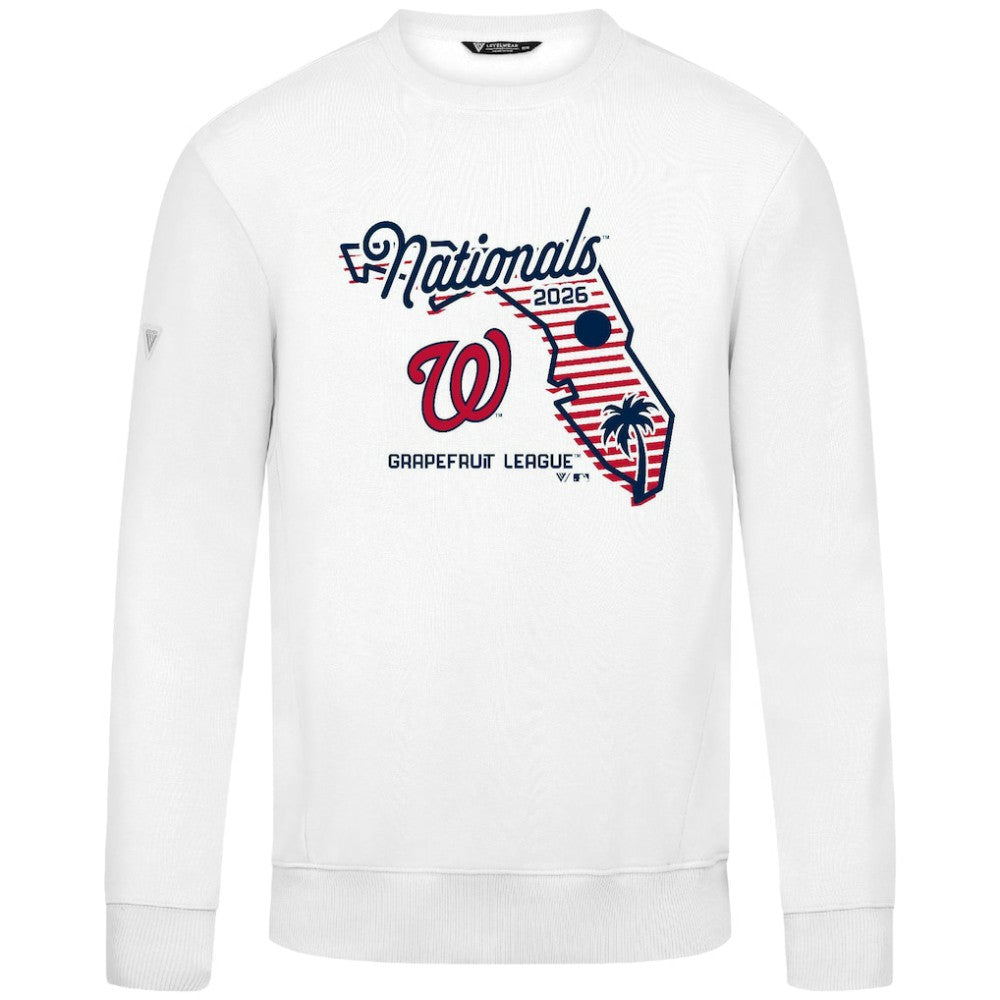 Washington Nationals Levelwear Zane Sunrise Sweatshirt - White - MLB on Sale
