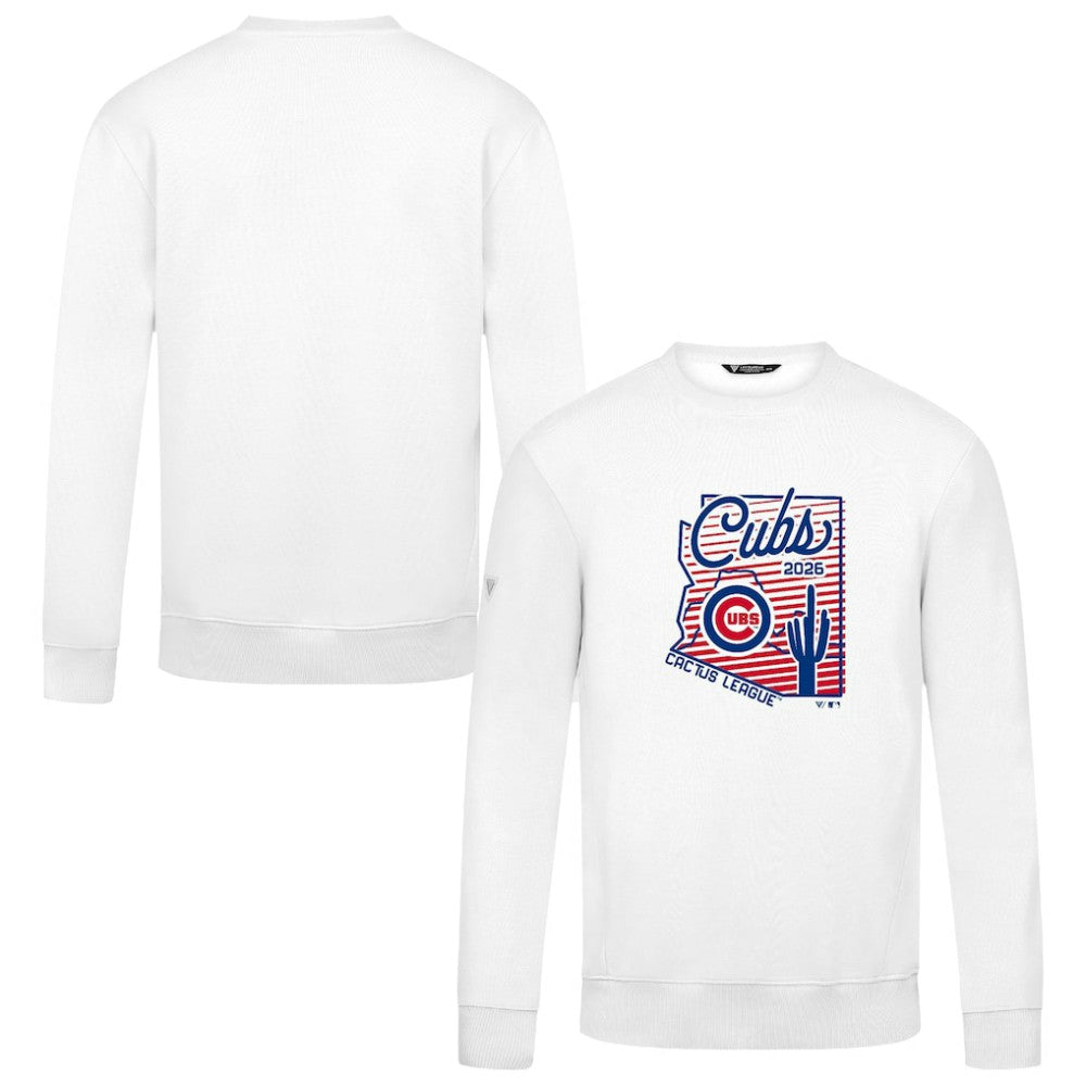 Chicago Cubs Levelwear Zane Sunrise Sweatshirt - White - MLB Discount