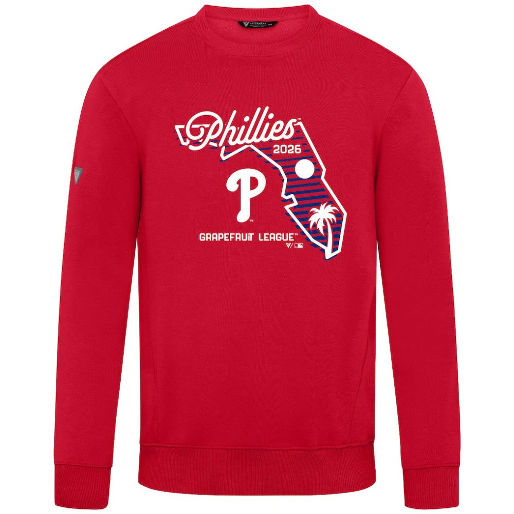 Philadelphia Phillies Levelwear Zane Sunrise Sweatshirt - Red - MLB Online
