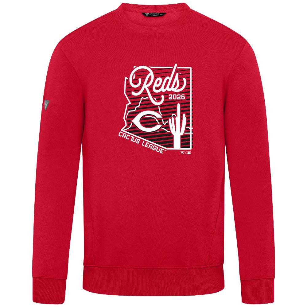 Cincinnati Reds Levelwear Zane Sunrise Sweatshirt - Red - MLB Online